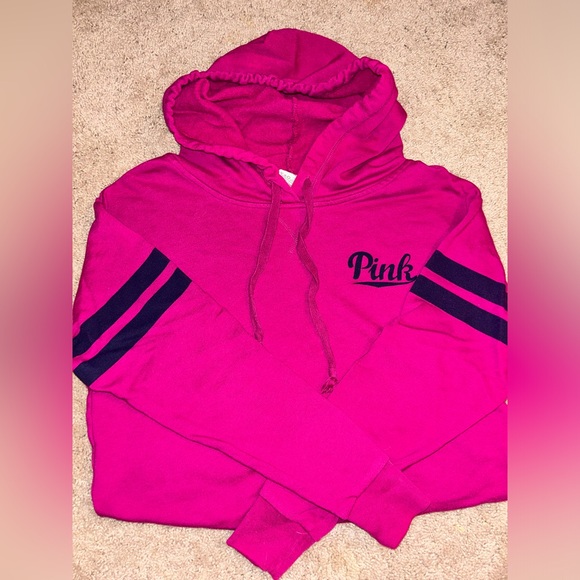 PINK Victoria's Secret Tops - VS PINK Pink 2pc Sweatsuit pullover Hoodie & Sweatpants